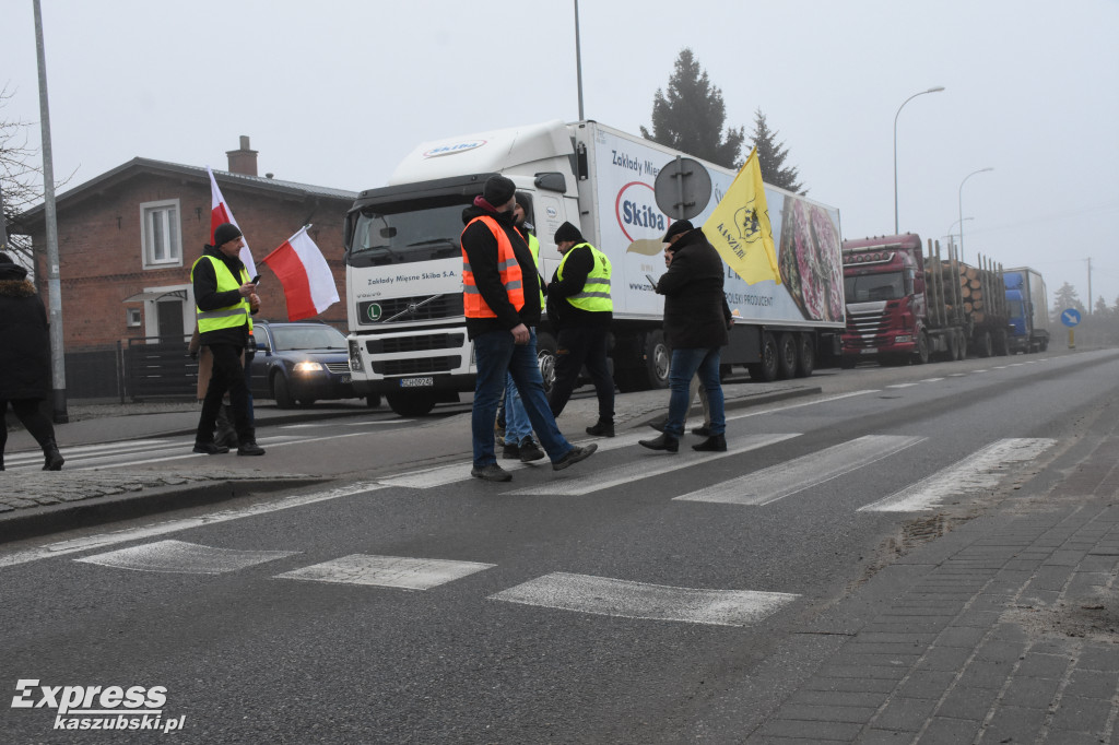 Protest rolników w Egiertowie