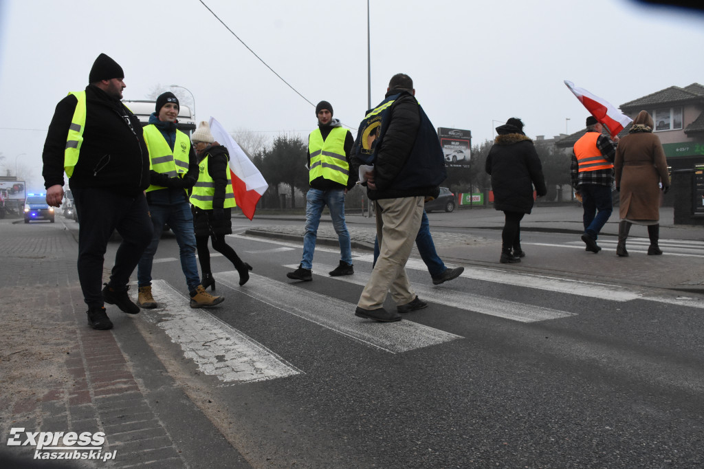 Protest rolników w Egiertowie