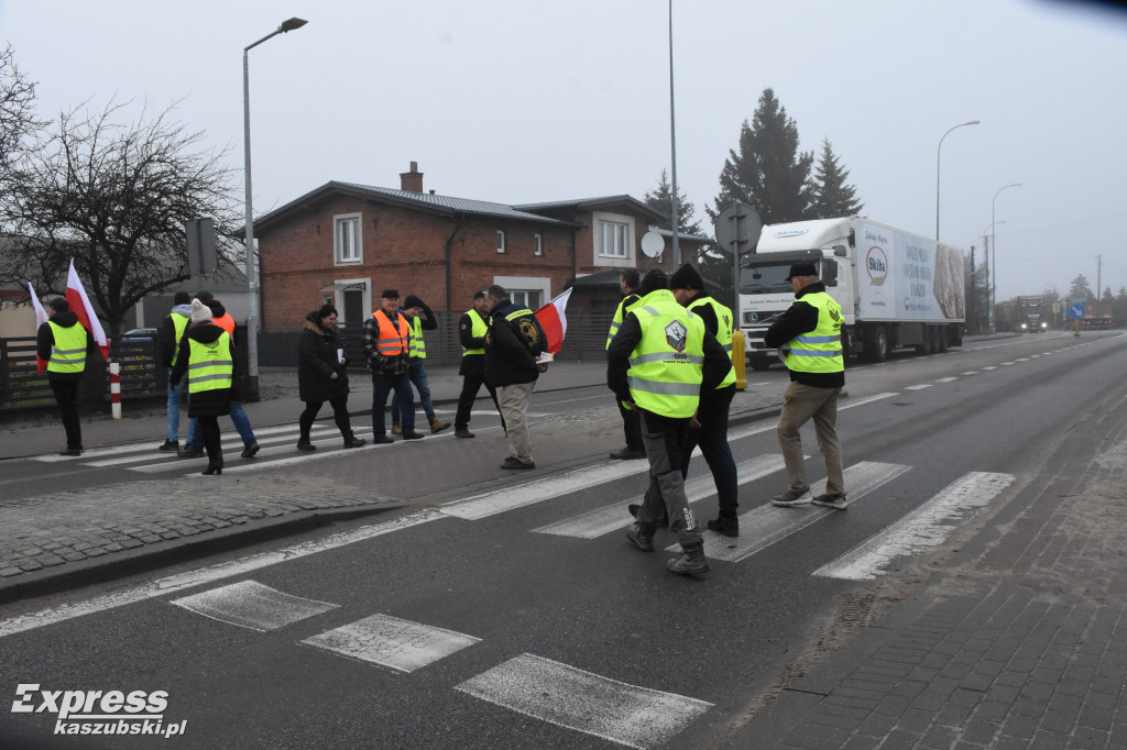 Protest rolników w Egiertowie