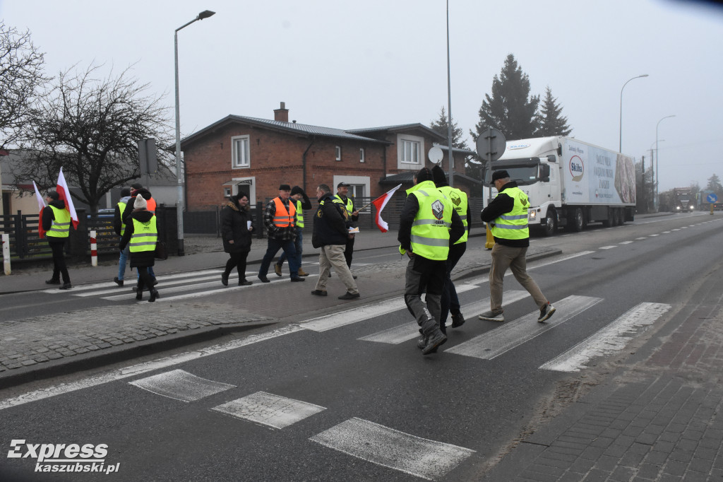 Protest rolników w Egiertowie