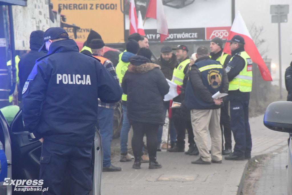 Protest rolników w Egiertowie