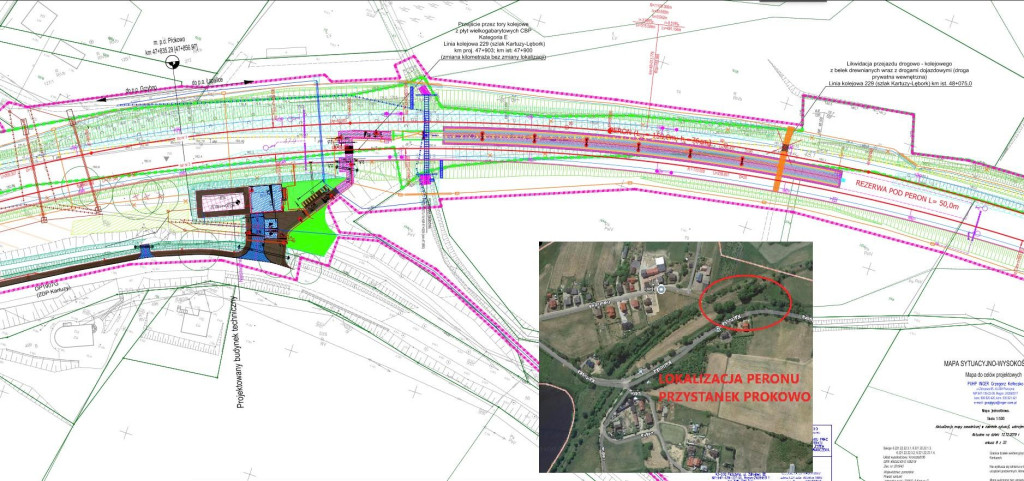 Lokalizacje przystanków linii Kartuzy - Sierakowice