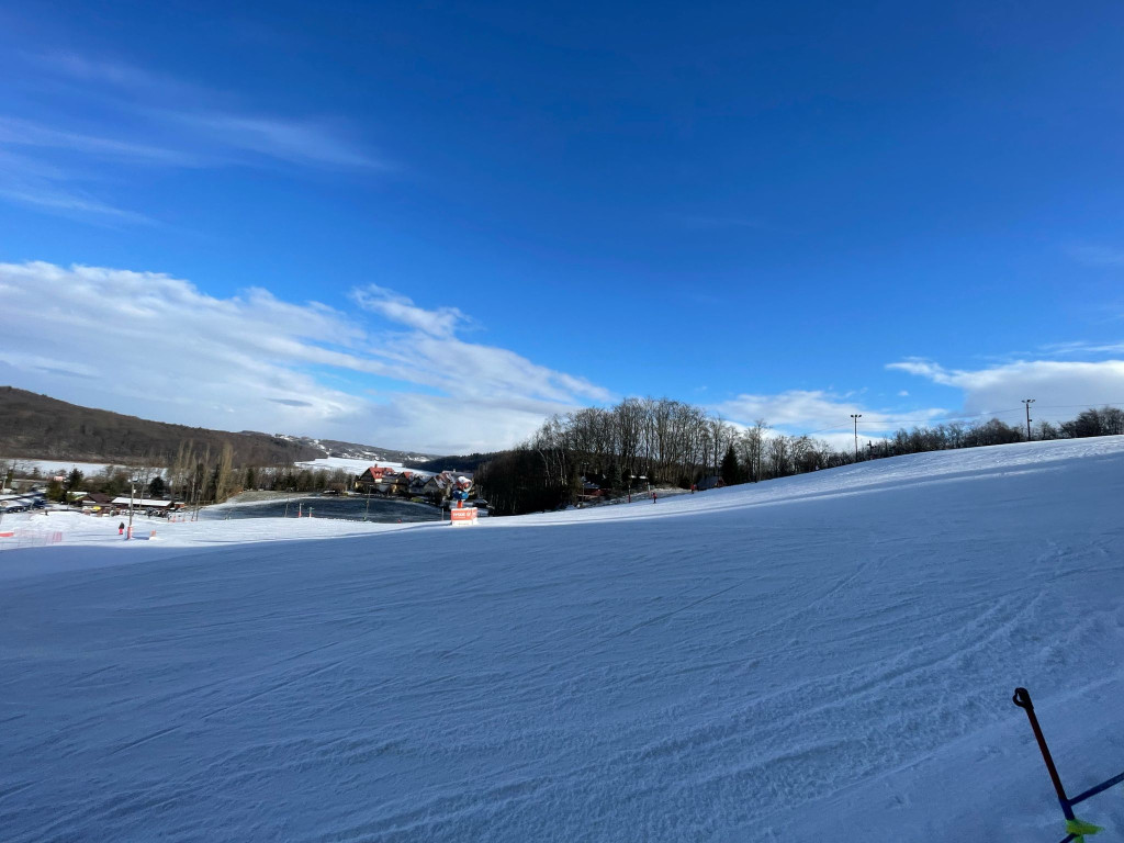 Śnieżny początek ferii na Kaszubach