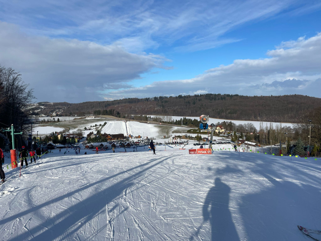 Śnieżny początek ferii na Kaszubach