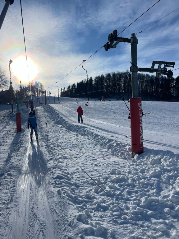 Śnieżny początek ferii na Kaszubach