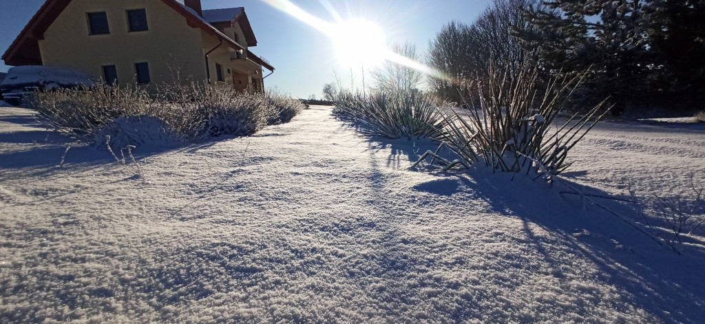 Śnieżny początek ferii na Kaszubach