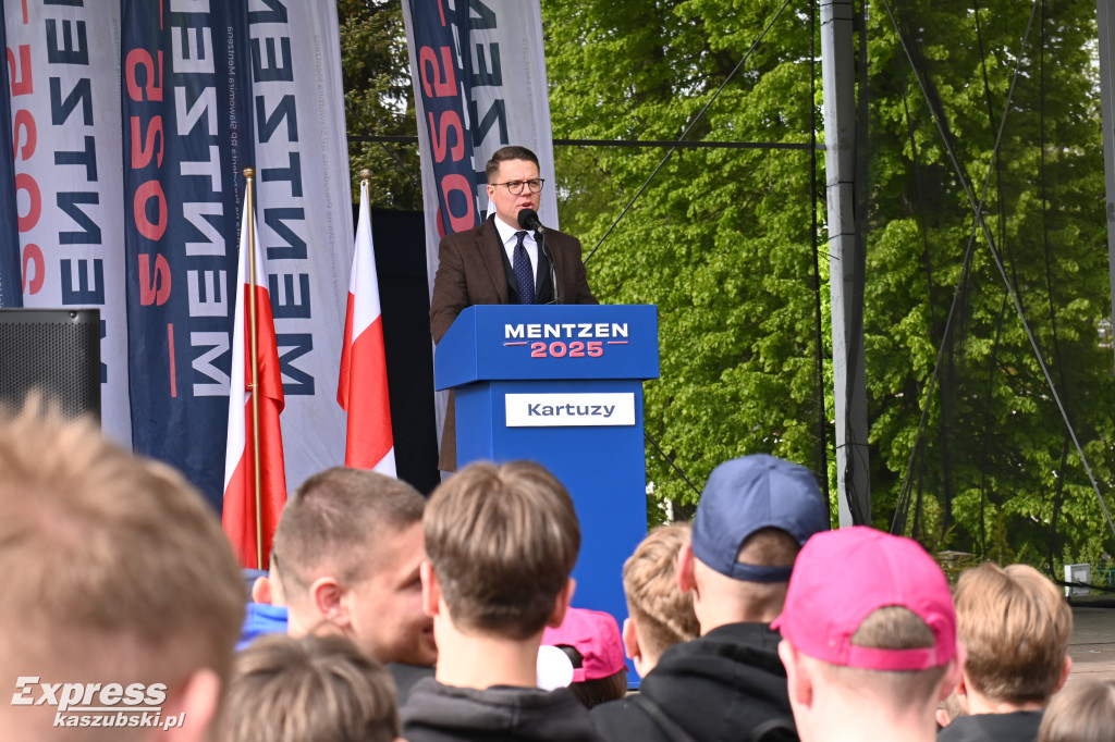 Sławomir Mentzen w Kartuzach