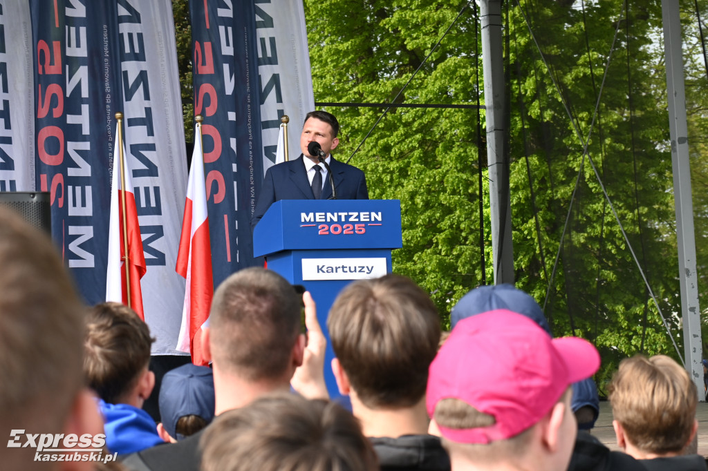 Sławomir Mentzen w Kartuzach