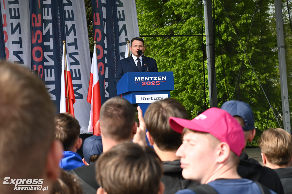 Sławomir Mentzen w Kartuzach