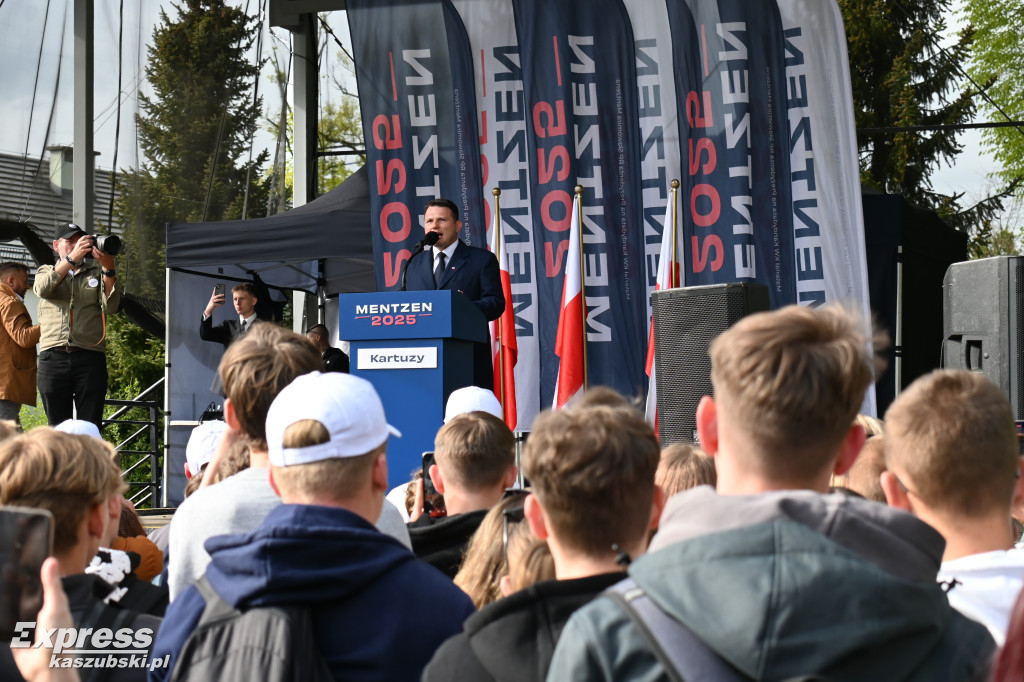 Sławomir Mentzen w Kartuzach