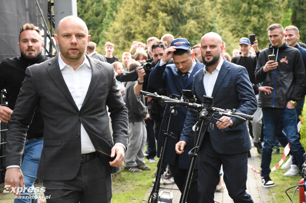 Sławomir Mentzen w Kartuzach