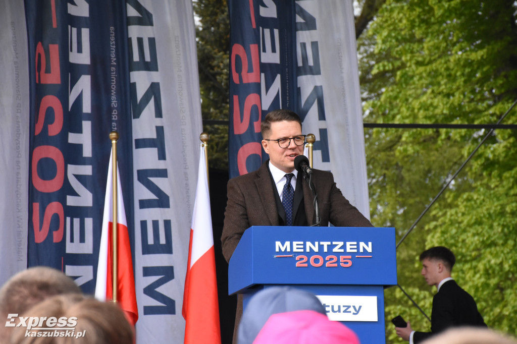 Sławomir Mentzen w Kartuzach