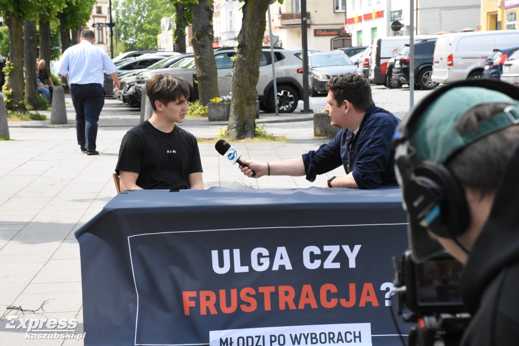 TVN24 i powyborcza sonda w Kartuzach