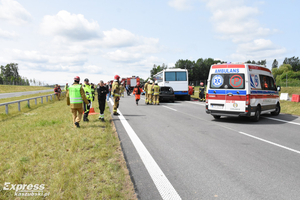 Ćwiczenia służb na nowym odcinku OMT