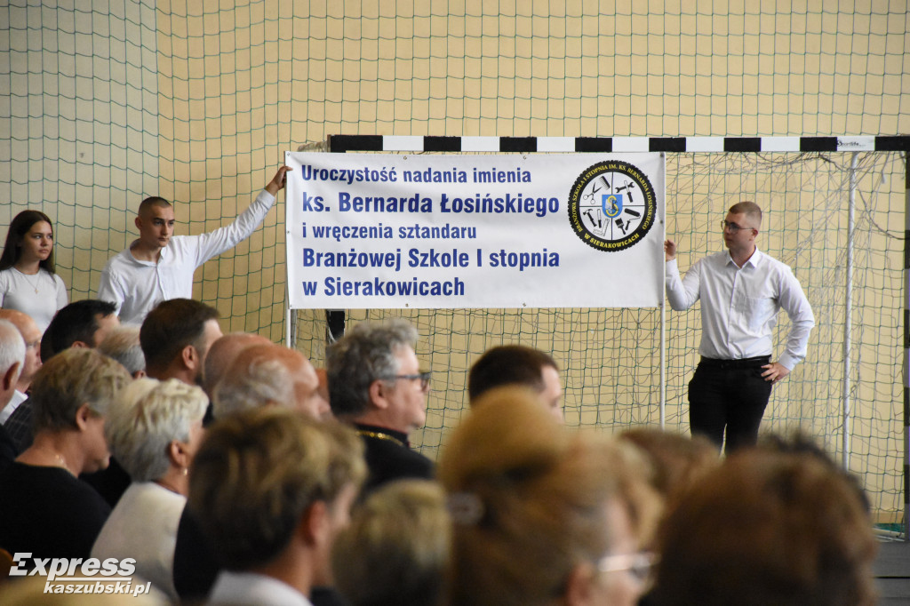 Nadanie imienia Szkole Branżowej w Sierakowicach