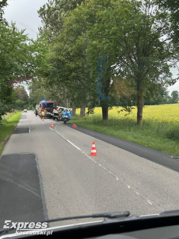 Wypadek na trasie Tuchlino - Mściszewice