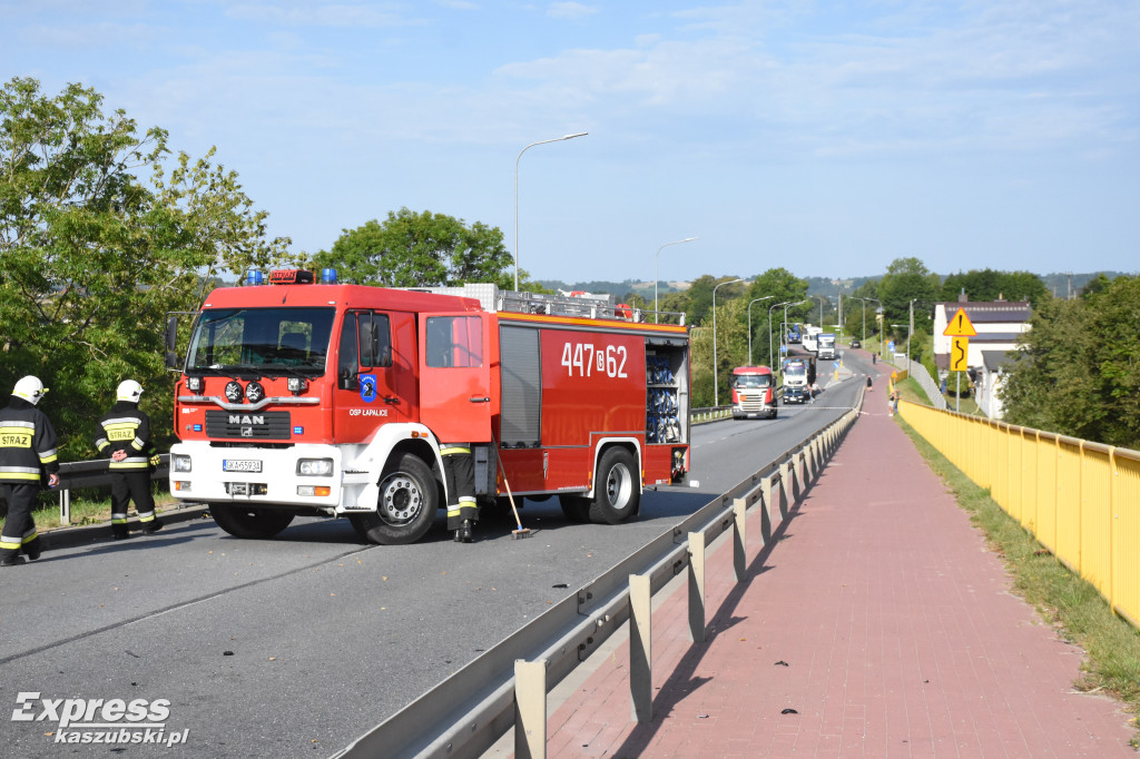 Wypadek w Łapalicach