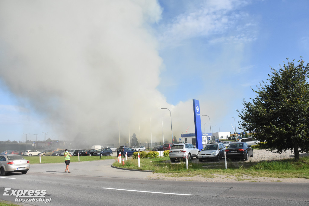 Pożar zakładu produkcyjnego w Kawlach