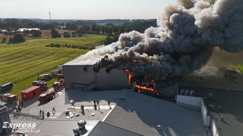 Pożar w Kawlach - zdjęcia Czytelników