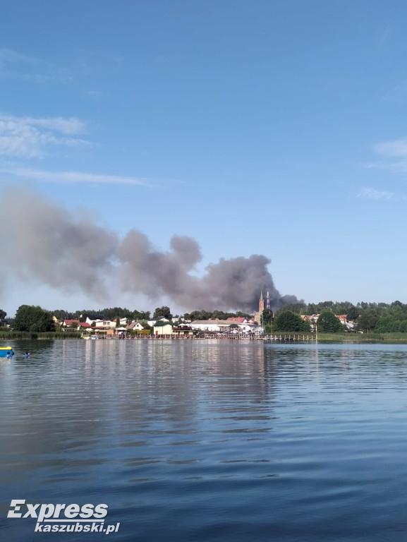 Pożar w Kawlach - zdjęcia Czytelników