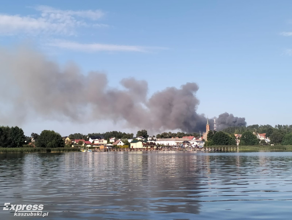 Pożar w Kawlach - zdjęcia Czytelników