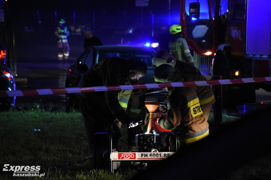 Pożar zakładu w Kawlach - akcja w godzinach nocnych