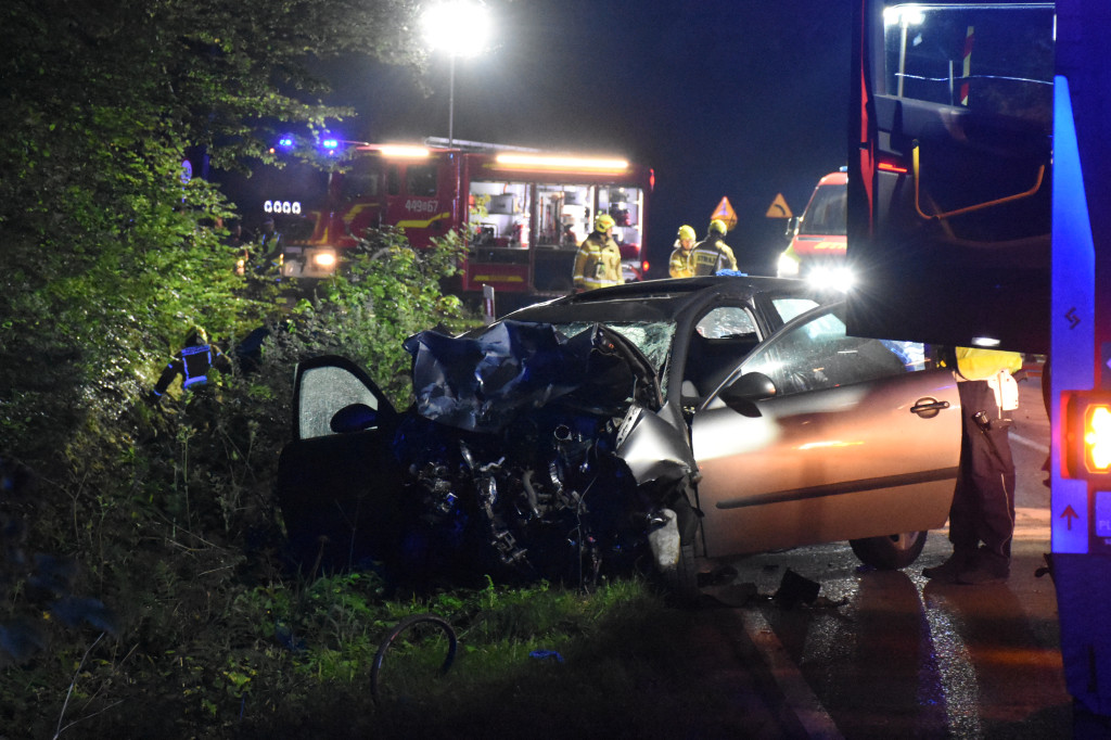 Wypadek na drodze Kartuzy - Leszno