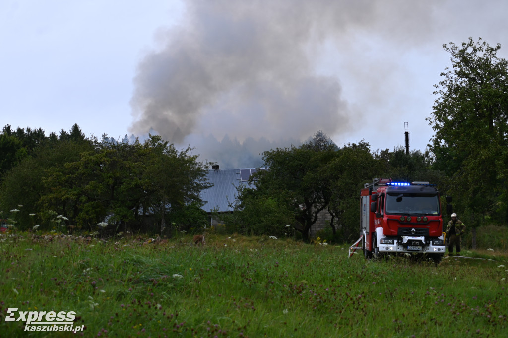 Pożar zabudowań w Garczu