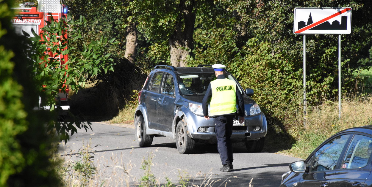 Wypadek w Staniszewie - potrącenie chłopca
