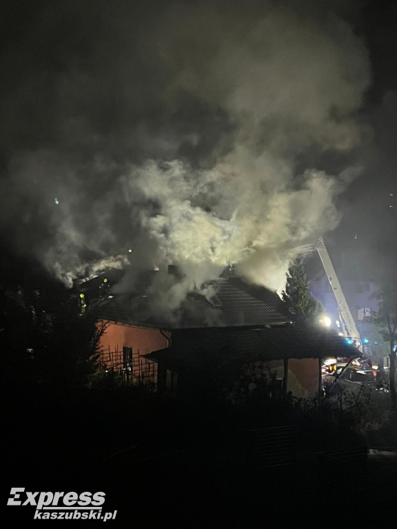 Pożar budynku w Gowidlinie