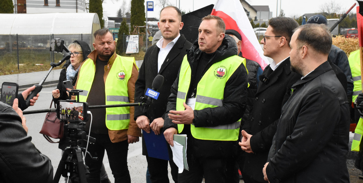 Protest Rolników w Egiertowie