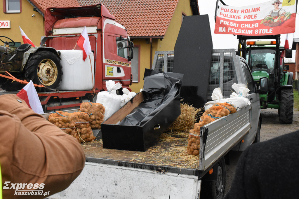 Protest Rolników w Egiertowie