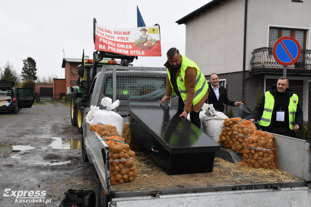 Protest Rolników w Egiertowie