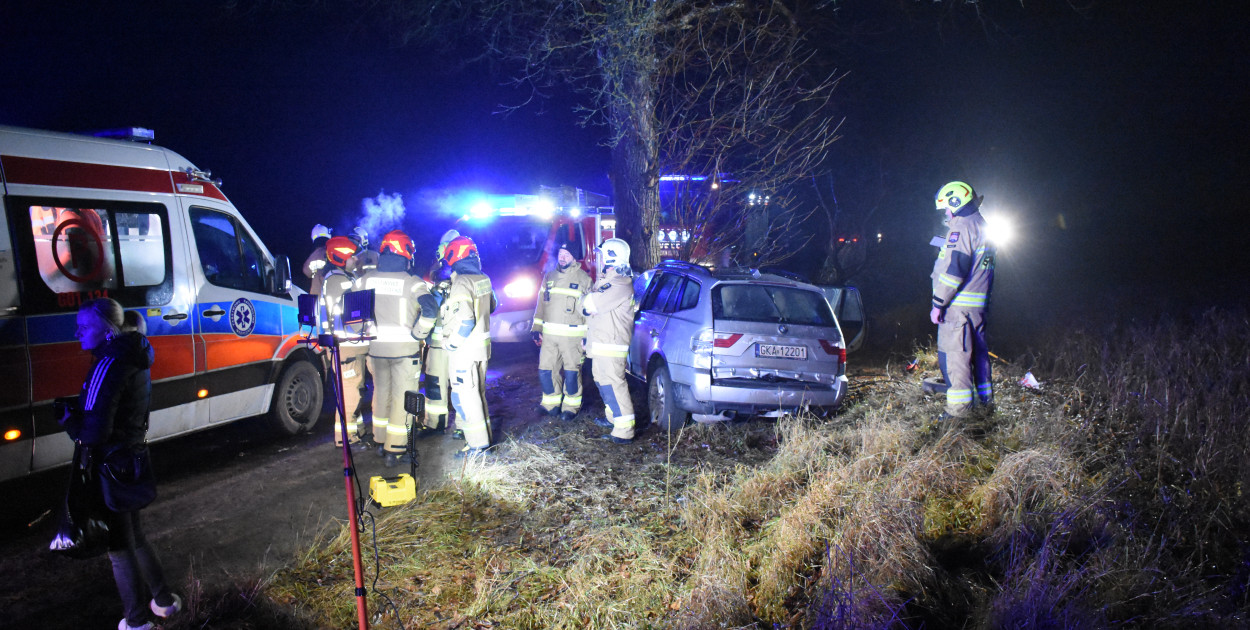 Wypadek w Węsiorach