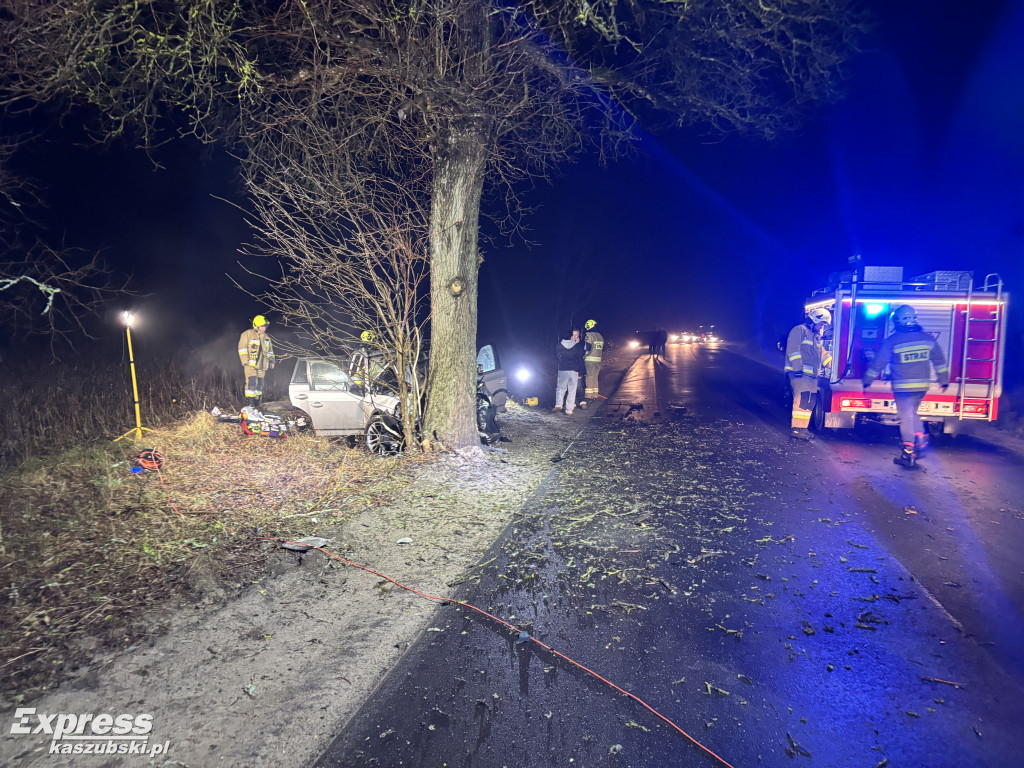 Wypadek w Węsiorach