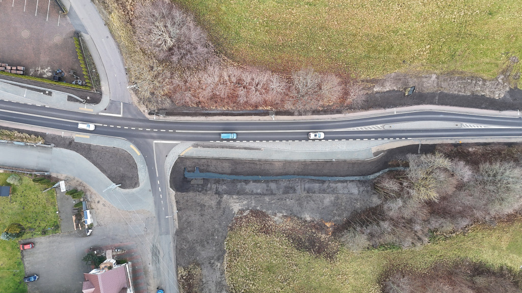 Wyremontowana droga wojewódzka w Grzybnie