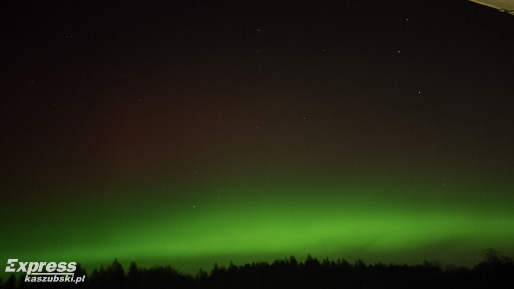 Zorza widziana na Kaszubach
