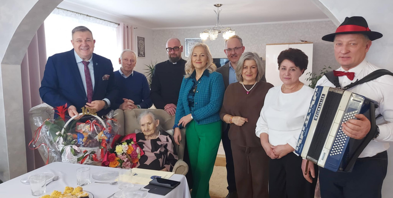 102. urodziny pani Stefanii ze Staniszewa