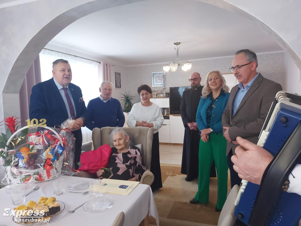 102. urodziny pani Stefanii ze Staniszewa