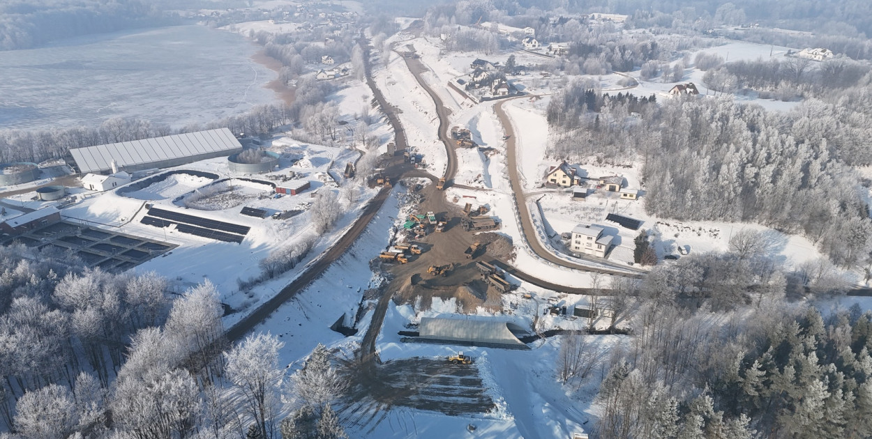 Budowa obwodnicy Kartuz - styczeń 2026