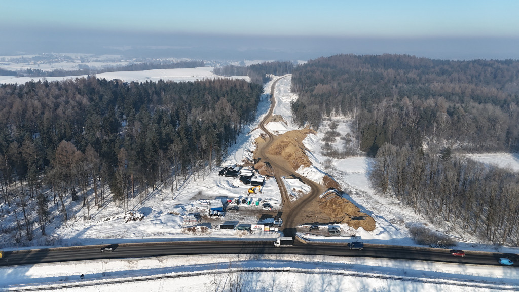 Budowa obwodnicy Kartuz - styczeń 2026