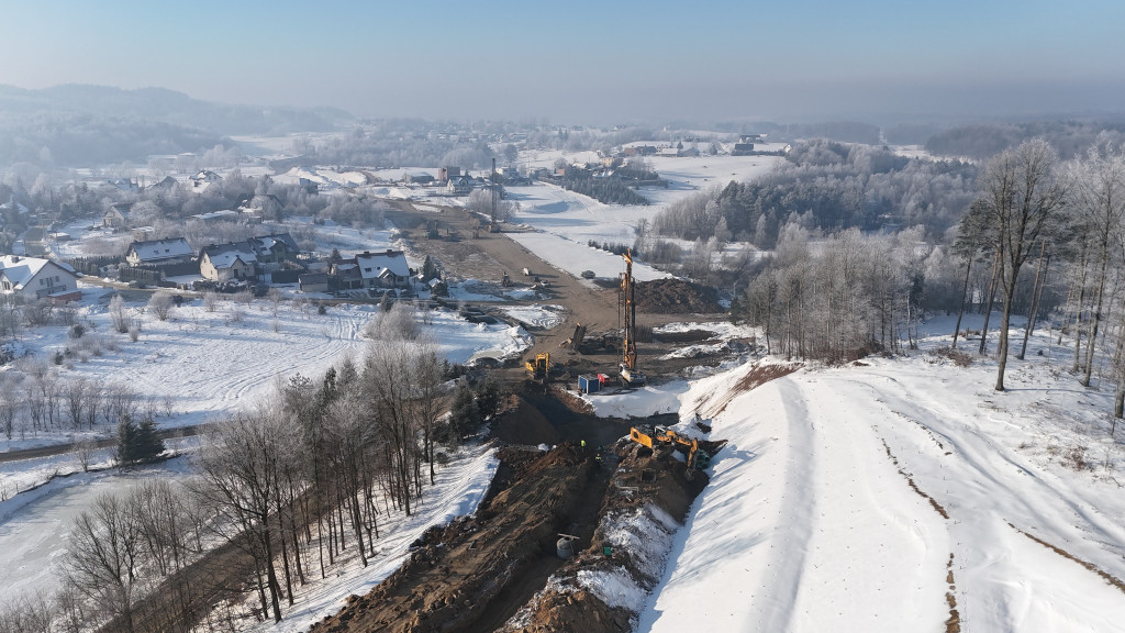 Budowa obwodnicy Kartuz - styczeń 2026