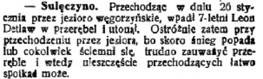 Wycinki z Gazety Kartuskiej - koniec stycznia, początek lutego 1926
