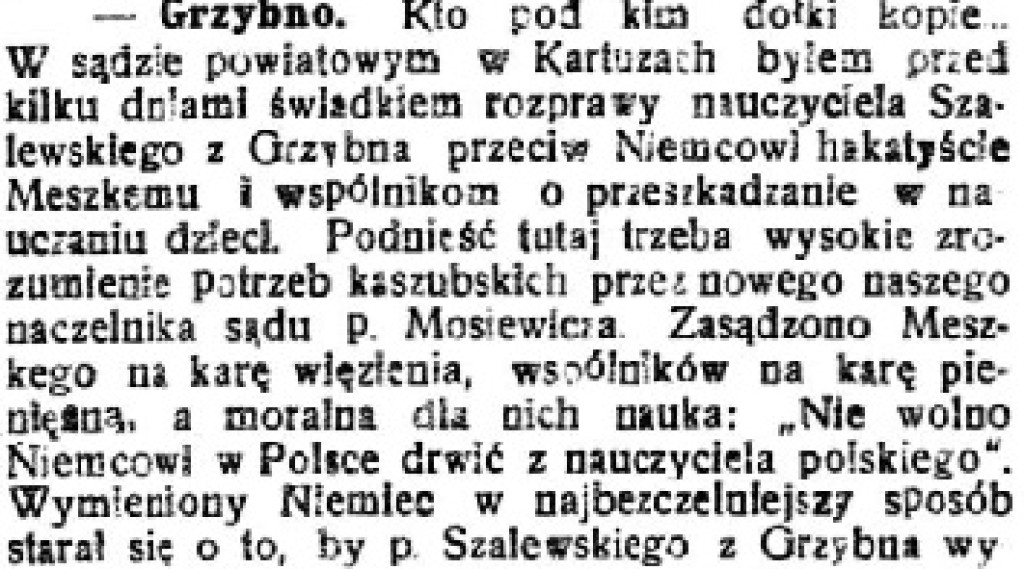 Wycinki z Gazety Kartuskiej - koniec stycznia, początek lutego 1926