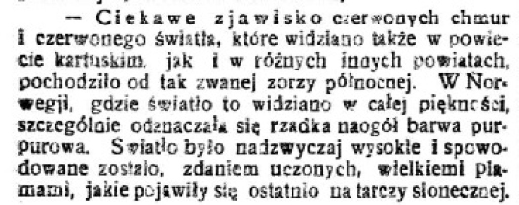 Wycinki z Gazety Kartuskiej - koniec stycznia, początek lutego 1926