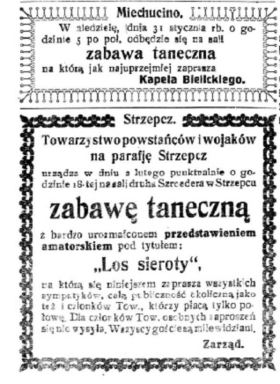 Wycinki z Gazety Kartuskiej - koniec stycznia, początek lutego 1926