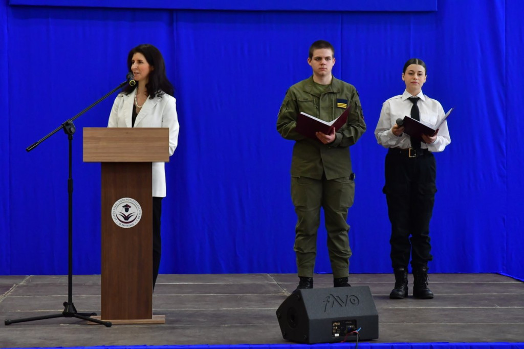 Ślubowanie w II LO w Kartuzach