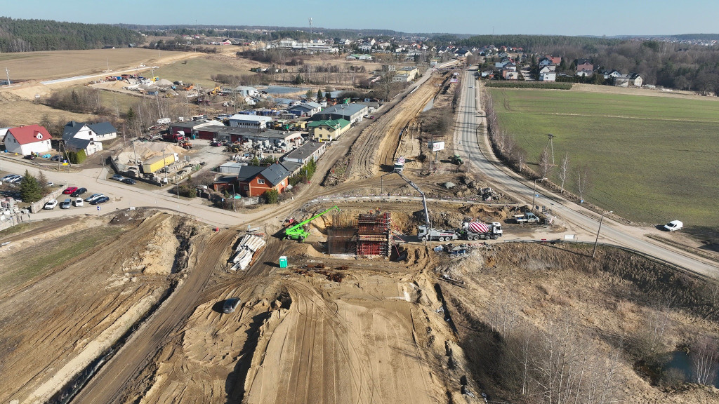Postępy na budowie linii kolejowych