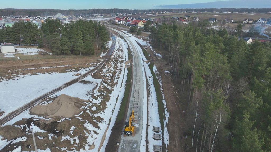 Postępy na budowie linii kolejowych