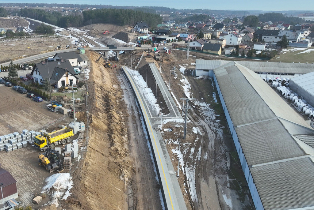 Postępy na budowie linii kolejowych